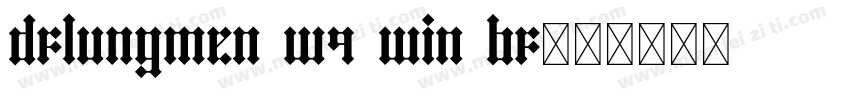 DFLungMen W9 WIN BF字体转换